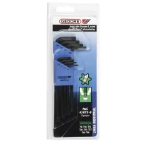 Jogo Chave Torx L Abaulada 8 Pecas CRV T9AT40 Gedore 43KTX8