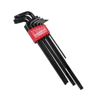 Jogo Chave Torx L Longa 9 Pecas CRV T10AT50 Gedore Red R36455009