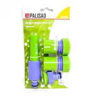 Jogo Conexao para Mangueira 4pcs Esguicho Conector e 2 Engates Rapido 3/4" Palisad 651798