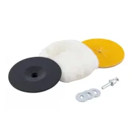 Jogo Conjunto de Polir e Lixar 9pcs Boina Haste Disco de Borracha e 6 Lixas Bosch 2608620745