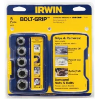 Jogo Extrator de Parafuso e Porcas 5pcs Bolt Grip 3/8-5/8" Irwin 394001