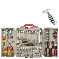 Jogo Ferramentas de Uso Geral 110 Pecas Com Maleta Mayle 110002E + Canivete Multiuso 10 EM 1 Robust S99801003