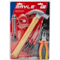 Jogo Ferramentas de Uso Geral 7 Pecas Mayle 110007