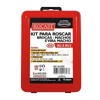 Jogo Machos e Cossinetes 15pcs HSS 3A12MM Rocast 940005