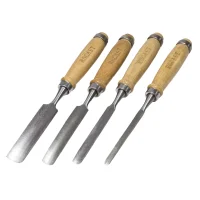 Jogo Formao Goiva 4 Pecas Cabo de Madeira Rocast 1770011