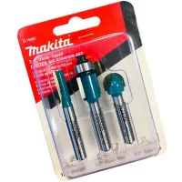 Jogo Fresa para Tupia Manual 3 Pecas Haste 1/4" MD Makita D16461
