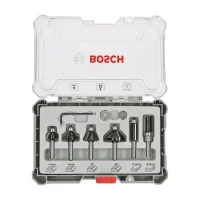 Jogo Fresa para Tupia Manual 9 Pecas Haste 6MM MD Bosch 2607017468