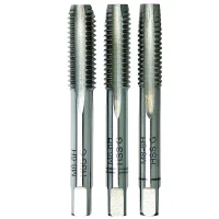 Jogo Macho Manual Unc 3 Pecas HSS 7/16X14F Rocast 220029