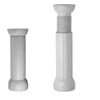 Jogo Pe Berlin para Armario Plastico Branco 4pcs Regulavel 130-165MM Bendoor 5155JBG