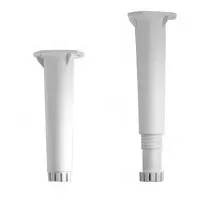 Jogo Pe de Encaixe para Armario Plastico Branco 4pcs Regulavel 170MM Bendoor 5155PB