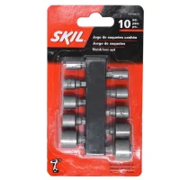Jogo Ponta Canhao Porca 10 Pecas 5/32 A 1/2" Skil 9617085451
