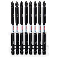 Jogo Ponta Dupla Phillips e Pozidriv 8pcs Impact Control 1/4X110MM Bosch 2608522348