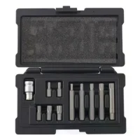 Jogo Ponta Multidentada 11 Pecas Spline Curta e Longa M5-M12 Stels 1131256