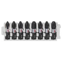 Jogo Ponta Phillips e Pozidriv 8 Pecas Impact Conrol 5 Phillips 3 Pozidriv 1/4X25MM Bosch 2608522323