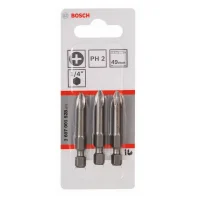 Jogo Ponta Phillips Extra Hard 3pcs 1/4XN2X49MM Bosch 2607001528