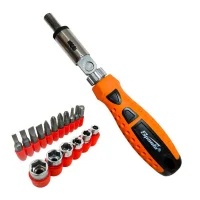 Jogo Pontas para Parafusar 18 Pecas Fenda Phillips Soquetes Outros e Chave Suporte 1/4" Sparta 1155455