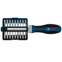 Jogo Pontas para Parafusar 19 Pecas Fenda Phillips Outros e Chave Suporte 1/4" Bosch 1600A039PR