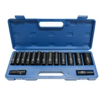 Jogo Soquete 1/2" de Impacto 15pcs 10-27MM Bremen 9464