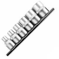 Jogo Soquete 1/2" E-Torx 7pcs CRV E10-E20 Gedore Red R61208007