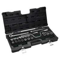 Jogo Soquete 1/2" Estriado 24pcs 18 Soquetes 6 Acessorios CRV 10 A 32MM Belzer 204400BJ