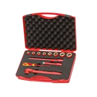 Jogo Soquete 1/2" Isolado 1000V 12pcs VDE EN60900 CRV 10-24MM Gedore VDE1001