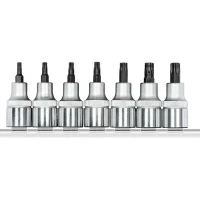 Jogo Soquete 1/2" Ponta Torx 7pcs CRV T20AT50 Gedore Red R62458107