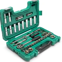 Jogo Soquete 1/2" Sextavado 60pcs CRV 10 A 32MM Sata ST09007SJ