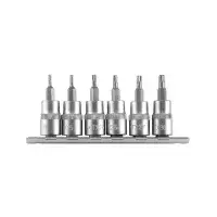 Jogo Soquete 3/8" Ponta Torx com Guia 6pcs CRV T10-T30 Corneta 3321660