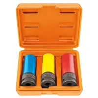 Jogo Soquete 1/2" de Impacto 3pcs Para Roda de Liga Leve 17-21MM Tramontina Pro 44889/203