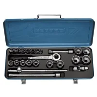 Jogo Soquete 1/2" Estriado 23pcs 18 Soquetes 5 Acessorios CRV 12 A 32MM Gedore D19TMZ