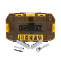 Jogo Soquete Sextavado 1/4" 20pcs CRV 6MM-9/16" Dewalt DWMT45413