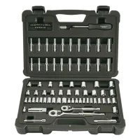 Jogo Soquete Sextavado e Acessorios 85pcs Encaixe 1/4" e 3/8" CRV 5/32-17MM Stanley STMT71651