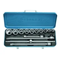 Jogo Soquete Sextavado Encaixe 3/4" 14 Pecas CRV 7/8-2" Gedore 32 EPZ