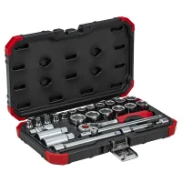 Jogo Soquete 3/8" Sextavado 26pcs CRV 6A24MM Gedore Red R59003026