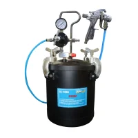 Jogo Tanque de Pressao Completo Para Pintura com Pistola Mangueira e Regulador 10L Puma AS-1180A