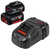 Kit 2 Baterias 18V 4ah e Carregador Gal 1880 Cv Carregamento Super Rapido 110V Bosch 0615A001CV