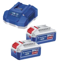 Kit 2 Baterias 20V 5ah e Carregador Bivolt Tramontina by Total 42300/254