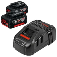 Kit 2 Baterias 18V 4ah e Carregador Gal 1880 Cv Carregamento Rapido 220V Bosch 1600A015TC