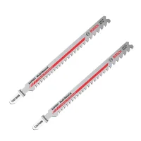 Lamina Tico Tico Encaixe Unico 2 Pcs Multimaterial para Madeira Plastico e Metal 132MM Bosch T367XHM