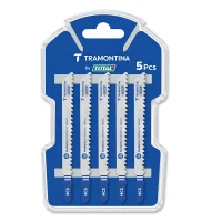 Lamina Tico Tico Encaixe Unico 5pcs Para Madeira Corte Rapido HCS 100MM Tramontina by Total 42311/011