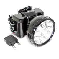 Lanterna de Led Recarregavel para Cabeca Com 9 Leds e 2 Luminosidades Noll 3510003