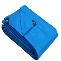 Lona de Polietileno Azul Com Ilhos Metalico 4X4M Rexon 100 MICRAS