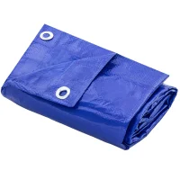 Lona de Polietileno Azul Com Ilhos Metalico 7X4M Thompson 1221