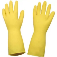 Luva de Latex Amarela - 1 Par GRANDE Carbografite 012173312