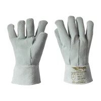 Luva de Raspa Punho Cano Curto - 1 Par 7CM Luveq P7