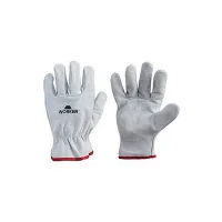 Luva de Raspa Punho Curto Tipo Petroleira 1 PAR CA41721 G-9" Worker 592307