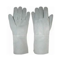 Luva de Raspa Punho Cano Longo - 1 Par 20CM Luveq P20