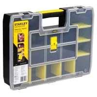 Maleta Plastica Organizadora Grande Softmaster com 17 Compartimentos 9X33X43CM Stanley STST14026