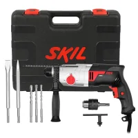 Martelete Perfurador Rompedor 3,1KG SDS-Plus com Maleta e Acessorios 24MM-2,1J 110V 750W Skil 1859