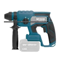 Martelete Perfurador Rompedor Bateria 18V Brushless SDS-Plus Sem Carregador e Bateria 22MM Wesco WS2806.9